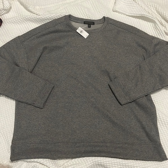 NWT Banana Republic Gray Sweatshirt XXL - Picture 1 of 6